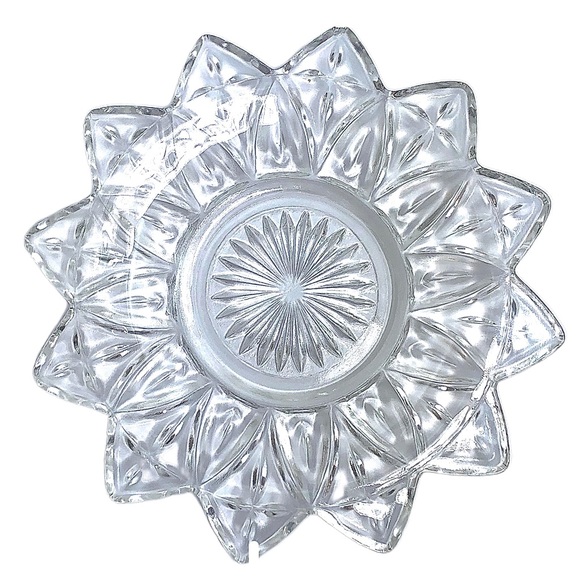 Federal Glass Other - 4 Vintage 1950’s Federal Glass Crystal Saucers